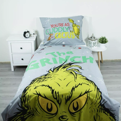 Ropa de cama Grinch Grinchmas JF24 140x200 algodón 100% Grinch castillo