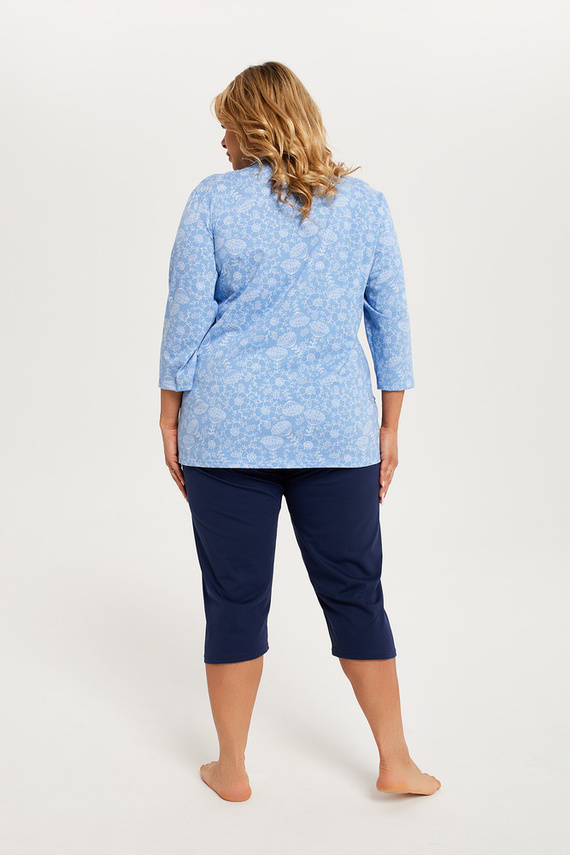 Jomala Pijama de mujer manga 3/4, pantalón 3/4 Moda Italiana