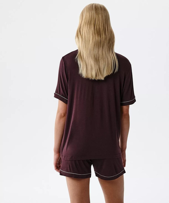 Pijama mujer Atlantic NLP-496 de modal con botones y shorts cómoda