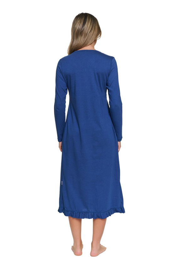Camisón Doctor Nap 7318 100% Algodón para Lactancia y Embarazo - índigo