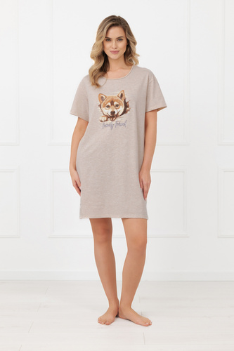 Camisón mujer Shiba Italian Fashion 100% algodón manga corta