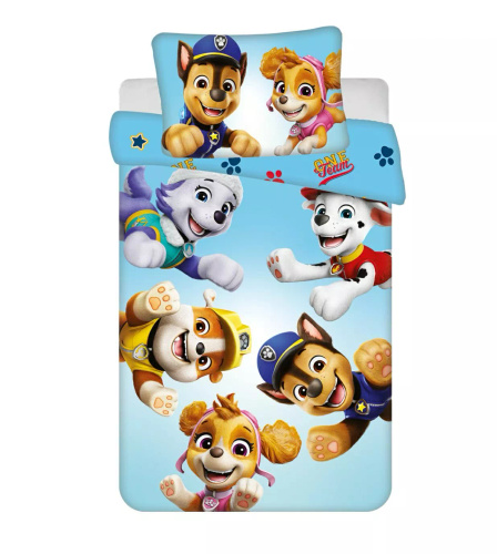 Jerry Fabrics Ropa de cama de algodón Paw Patrol PP650 100x135 40x60 Algodón