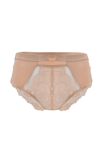 Mediolano Selena 19265 Braguitas Beige de Encaje Alta Comodidad