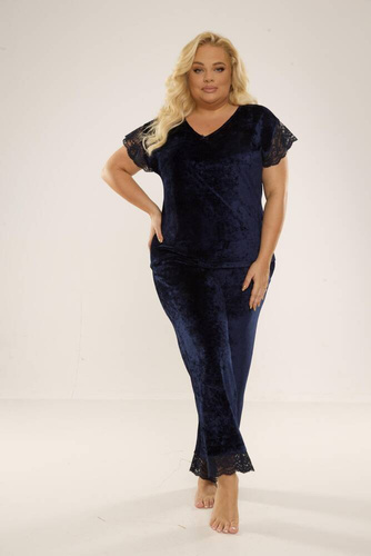 631 Milagros Pijama de señora Forex - azul marino