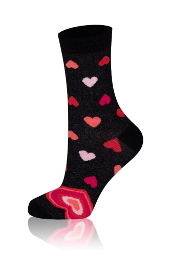 M30D Serce Calcetines largos para hombre Italian Fashion - negro