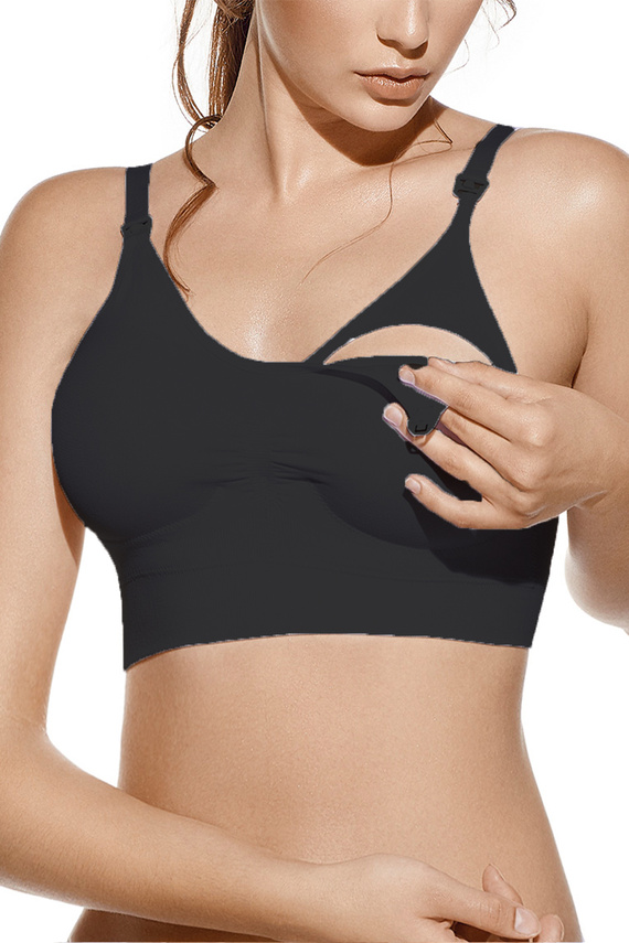 Jana Sujetador de lactancia Selene negro - sin aros, transpirable