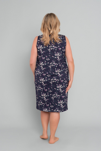 Camisón y chemise de lactancia Evita, tirantes anchos Moda Italiana - estampado