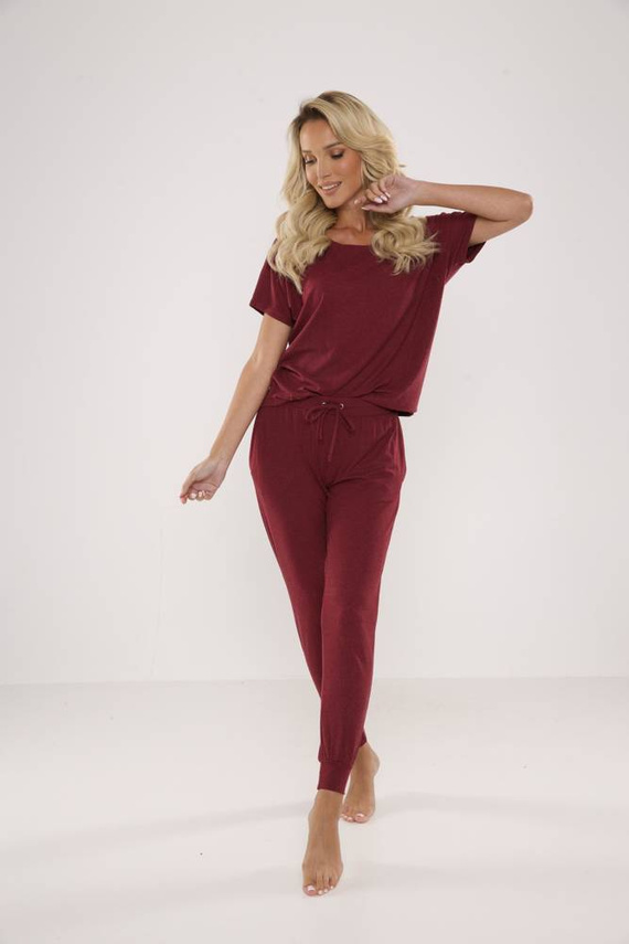 524 Paula Pijama de mujer De Lafense - granate