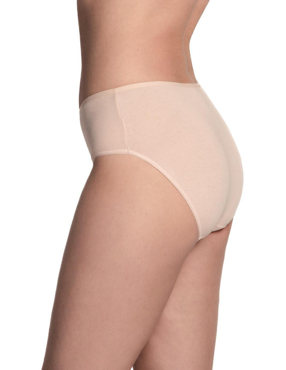 Lama L-122 BI-68 braguitas algodón mujer bikini beige-marrón pack 3