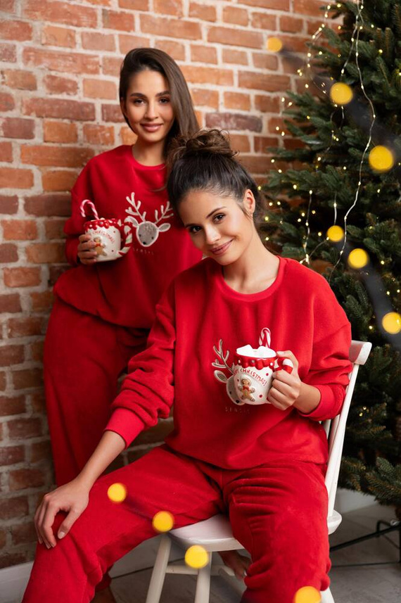 Sensis Harriet Pijama de señora - rojo