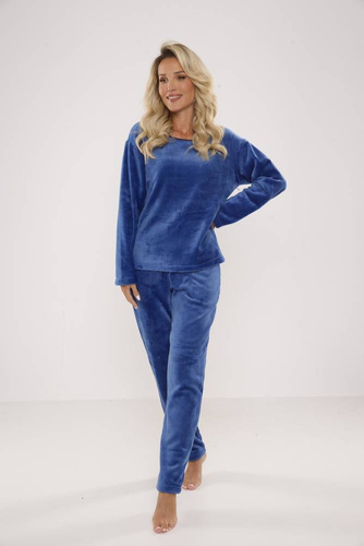 669 Pijama de señora suave De Lafense - denim