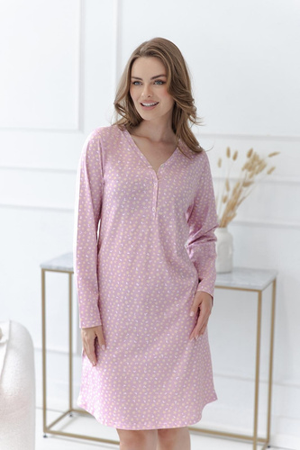 Camisón de mujer Taro Marigold 3633 rosa 100% algodón para lactancia