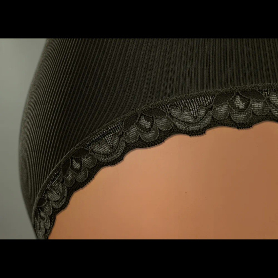 Braguitas mujer Sesto Senso 6108 encaje sin costuras elásticas black