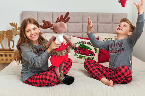 7345 Pijama para niños Gris Oscuro Doctor Nap - 100% algodón