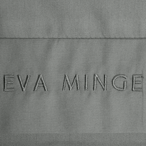 1C Elegante ropa de cama de satén Eva Minge Eurofirany acero | macrosatin 100% algodón