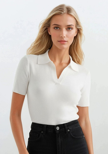 Blusa mujer Eldar Active Gessa – blusa ajustada de viscosa con escote en V