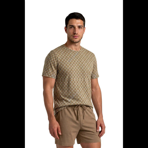 Sesto Senso 2723/02 Latte Pijama corta de hombre de algodón 100% algodón