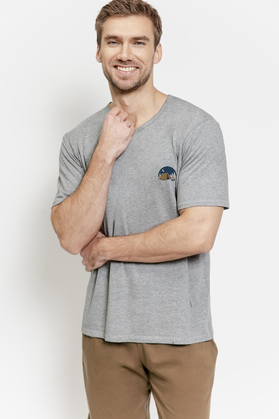 Pijama hombre 3576 Gabriel algodón – corto con bolsillos