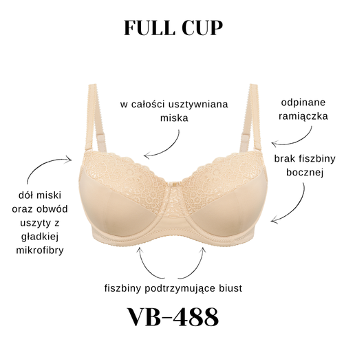 Sujetador full cup Vena VB-488 cómodo suave soporte estable diario