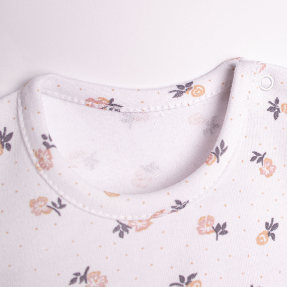 Nicol 220159 body vestido bebé niña algodón floral con volantes