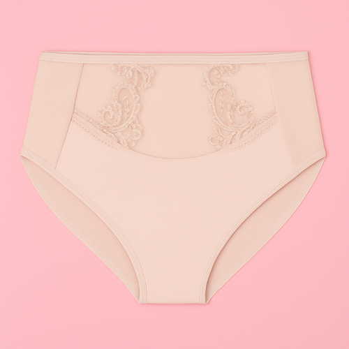 Braguitas de mujer VF-474/469 - tiro alto, encaje, confort Vena nude