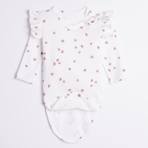 Nicol Hania 226095 Body 100% Algodón Manga Larga Flores Volantes
