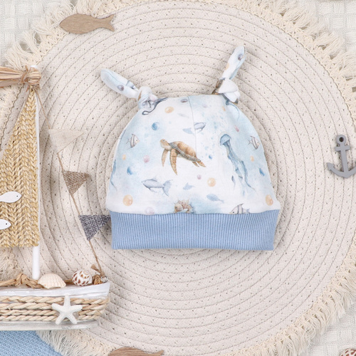 ABN-5460 Gorro de bebé Sea Of Joy Nini - algodón orgánico, suave y transpirable