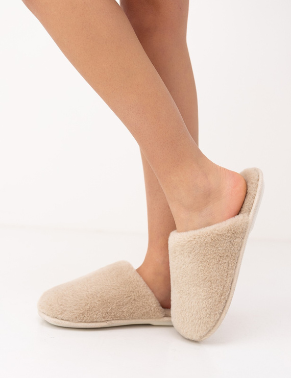 Sensis Esma zapatillas de casa para mujer con forro de pelo, cerradas, con suela de goma