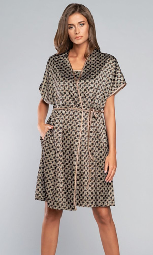 Ellipse Albornoz Manga Corta Moda Italiana - marrón