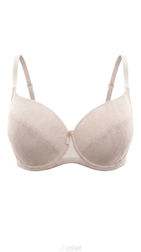 Unikat Clea Full Cup sujetador beige con aros y encaje, con copa rígida
