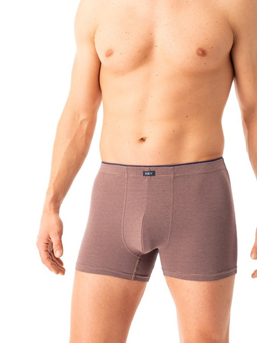 Boxer hombre Key MXH 358 marrón - algodón, cómodo y transpirable
