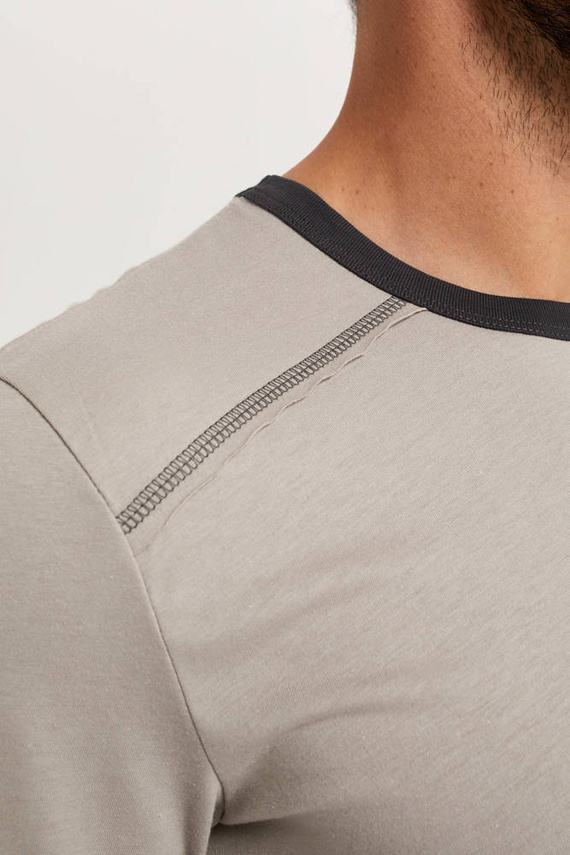 Abel Pijama de manga corta para hombre, pantalón corto Moda Italiana - beige/estampado