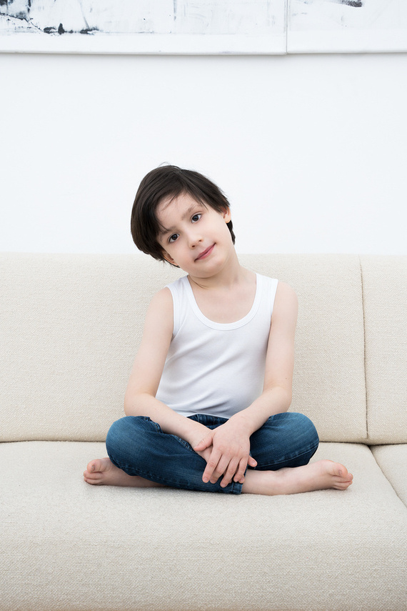 Chaleco Tomi para chicos, hombro ancho Italian Fashion- blanco