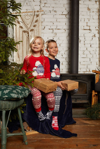 Arktyka Pijama niño Moda Italiana - rojo/estampado