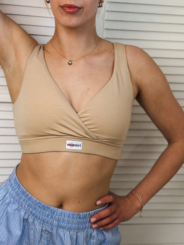 Milk&Love Mombri Klasyk sujetador lactancia impermeable beige