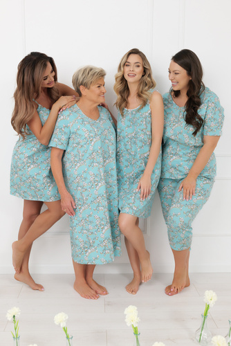 Hikari Italian Fashion pijama mujer 100% algodón verano