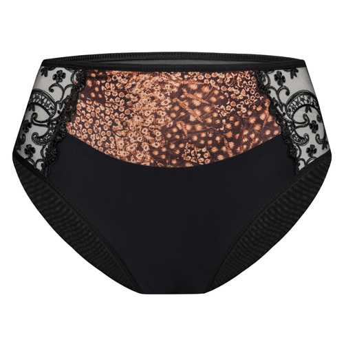 Vena VF-473 slip negro-canela – slip mujer cómodo con delicado encaje