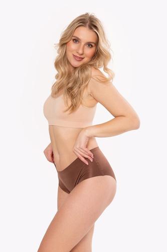 Braguitas Julimex Chocolate Midi  INVISIBLE LINE sin costuras