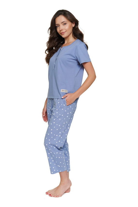 Pijama Doctor Nap 7267 de algodón 7/8 para lactancia mujer - stardust