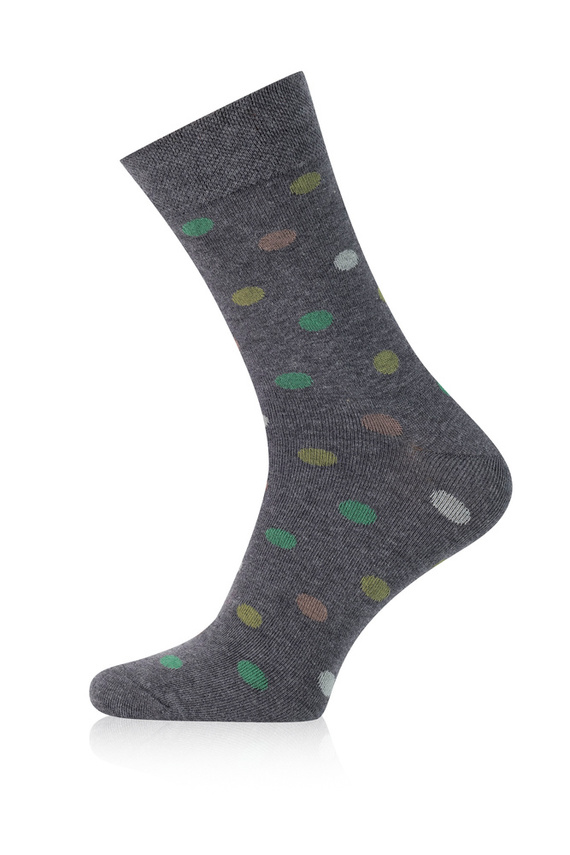 M21 Calcetines largos para hombre Italian Fashion - c.melange/verde