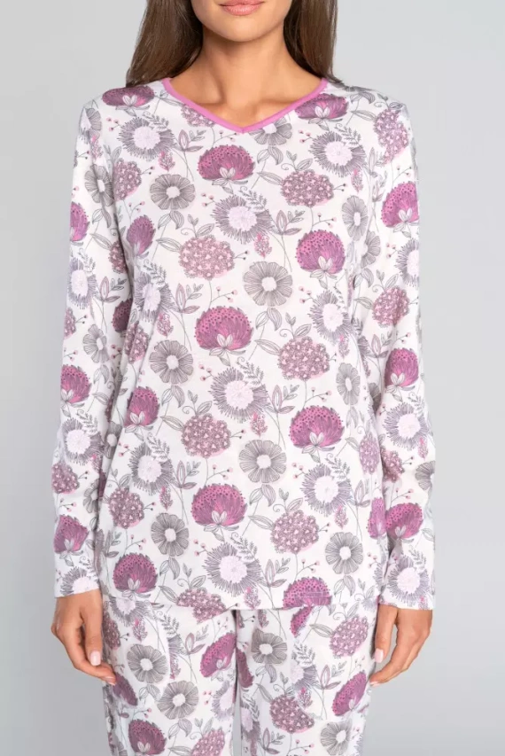 Pijama señora manga larga, pantalón Lobelia Italian Fashion -