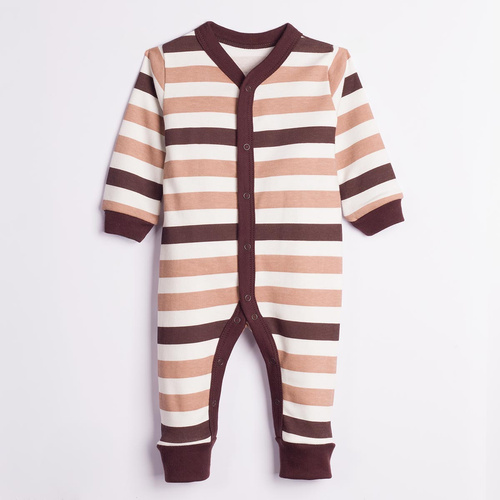 227033 Nicol BENEK Pijama enterizo sin pies 100% algodón rayas para niño