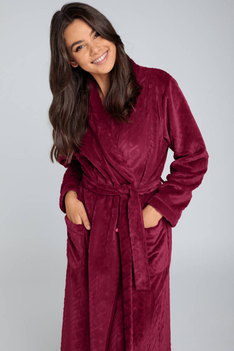 Bona Bata polar señora Moda Italiana - granate