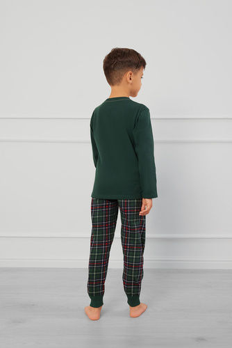 Fogo Pijama niño Moda Italiana - verde/estampado