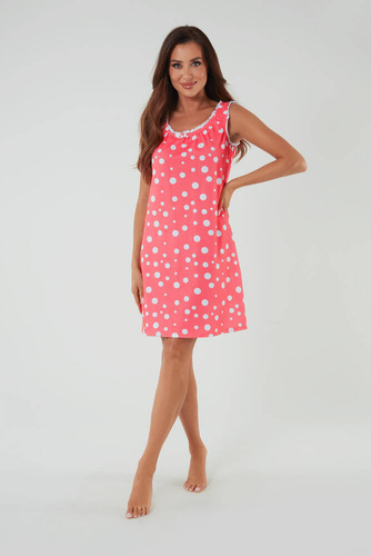 Camisón y chemise de lactancia Raba, tirante ancho Moda Italiana - estampado frambuesa