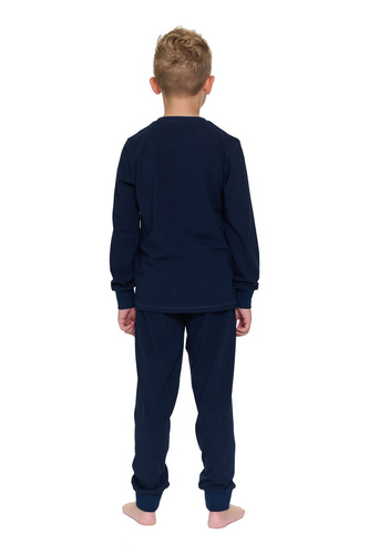 Pijama infantil Doctor Nap 7506 azul marino de algodón con ciervo Stay Cozy