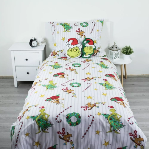 Ropa de cama Grinch Grinchmas JF24 140x200 algodón 100% Grinch castillo