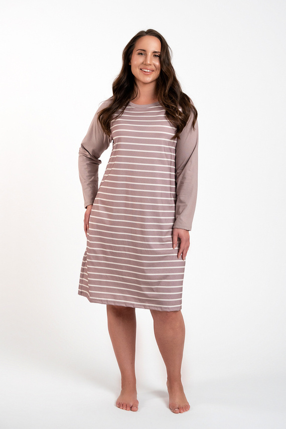 Camisón Oda Moda Italiana - estampado capuchino