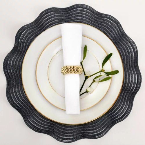 Mantel individual Eurofirany elegante base para platos glamour June black