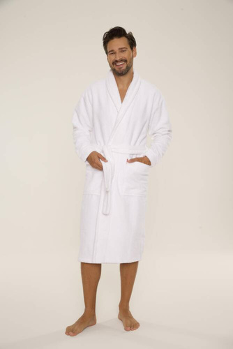 735 Bata de hombre Manuele De Lafense - blanco